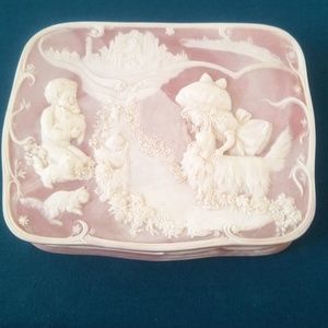 Incolay stone jewelry box made in USA